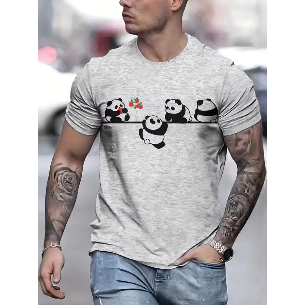 Summer Casual Man s T-Shirt Panda 3D Print O-Neck Short Sleeved Cartoon Funny Loose Breathable Cotton T-Shirts 2XL
Summer Casual Man s T-Shirt Panda 3D Print O-Neck Short Sleeved Cartoon Funny Loose Breathable Cotton T-Shirts 2XL
