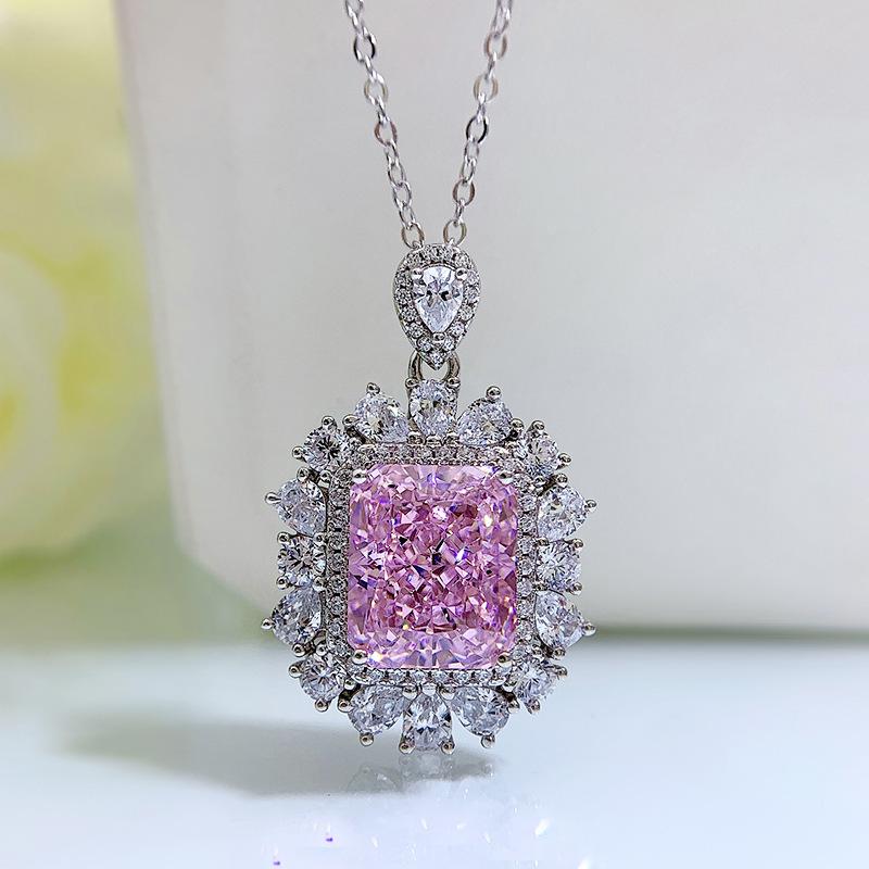 Lulu Tong S925 Silver Pink Radiant Necklace with 6 Carat Sunflower Pendant S925 Silver
Lulu Tong S925 Silver Pink Radiant Necklace with 6 Carat Sunflower Pendant S925 Silver