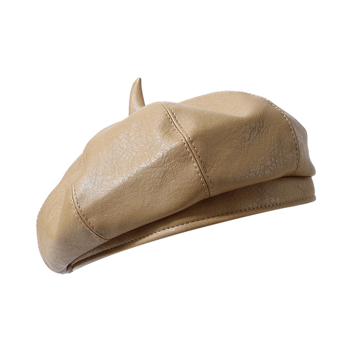 Girl Pu Leather Beret French Artist Warm Wool Winter Beanie Hat Retro Vintage Plain Beret Solid Color Elegant Ladies Winter Hat 56-58cm хаки
Girl Pu Leather Beret French Artist Warm Wool Winter Beanie Hat Retro Vintage Plain Beret Solid Color Elegant Ladies Winter Hat 56-58cm хаки