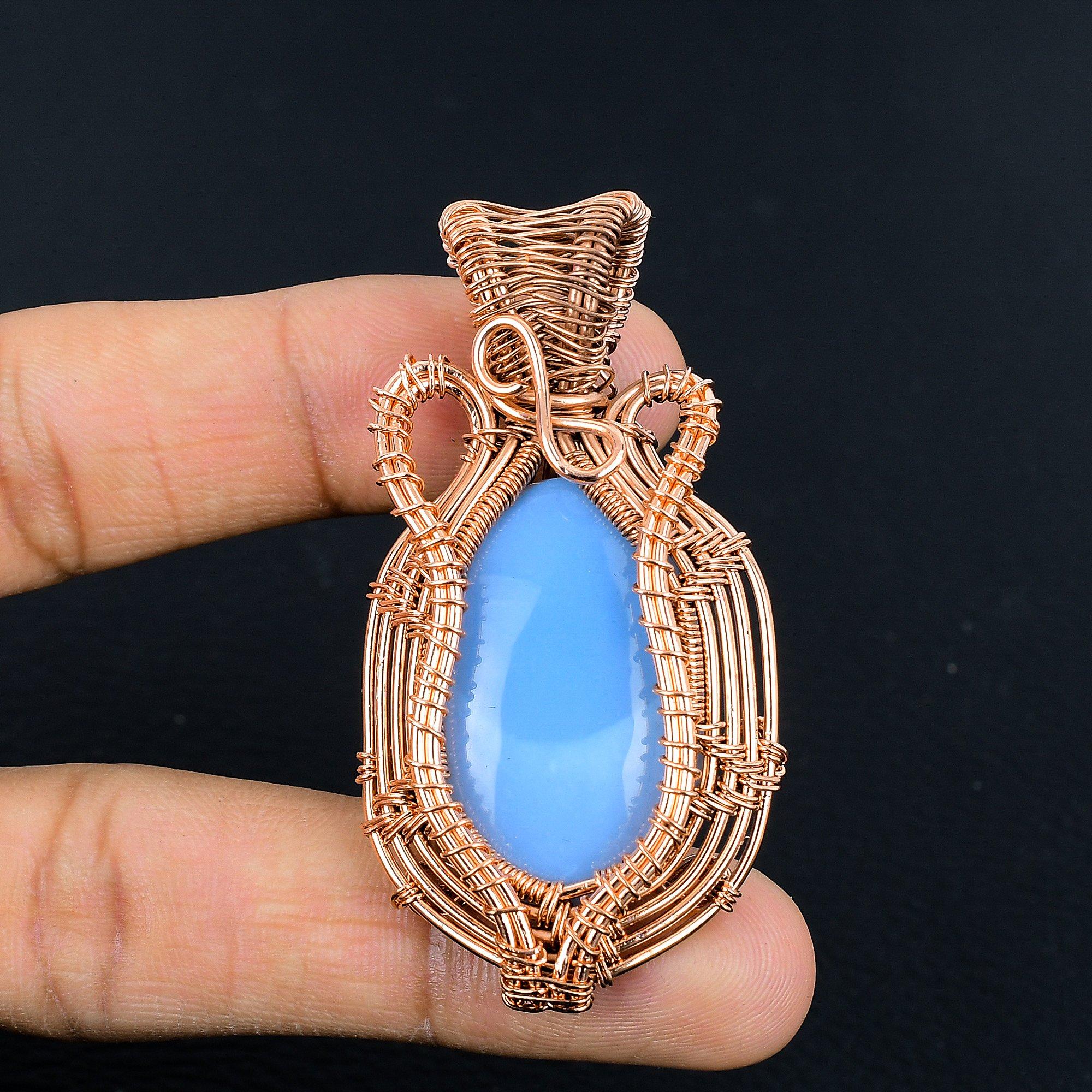 Смитсонит Кулон, обернутый медной проволокой 999 пробы, Ювелирные изделия ручной работы из драгоценных камней, Подарки для жены Абсолютно новый кулон 2.55 Inches
Смитсонит Кулон, обернутый медной проволокой 999 пробы, Ювелирные изделия ручной работы из драгоценных камней, Подарки для жены Абсолютно новый кулон 2.55 Inches