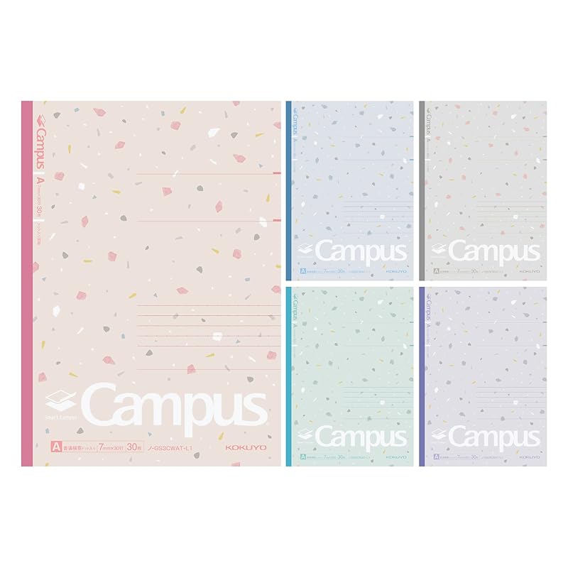 KOKUYO notes smart campus limited B5 Dot A ruled line 5 color pack sheer stone No-GS3CWAT-L1X5 A-ruled (7mm)
KOKUYO notes smart campus limited B5 Dot A ruled line 5 color pack sheer stone No-GS3CWAT-L1X5 A-ruled (7mm)