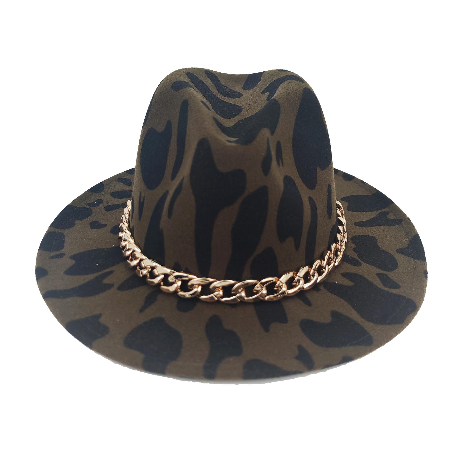 Hat Tweed Leopard Print Top Hat Retro Versatile Flat Brim Jazz Hat M(56-58cm) армія зелений колір
Hat Tweed Leopard Print Top Hat Retro Versatile Flat Brim Jazz Hat M(56-58cm) армія зелений колір