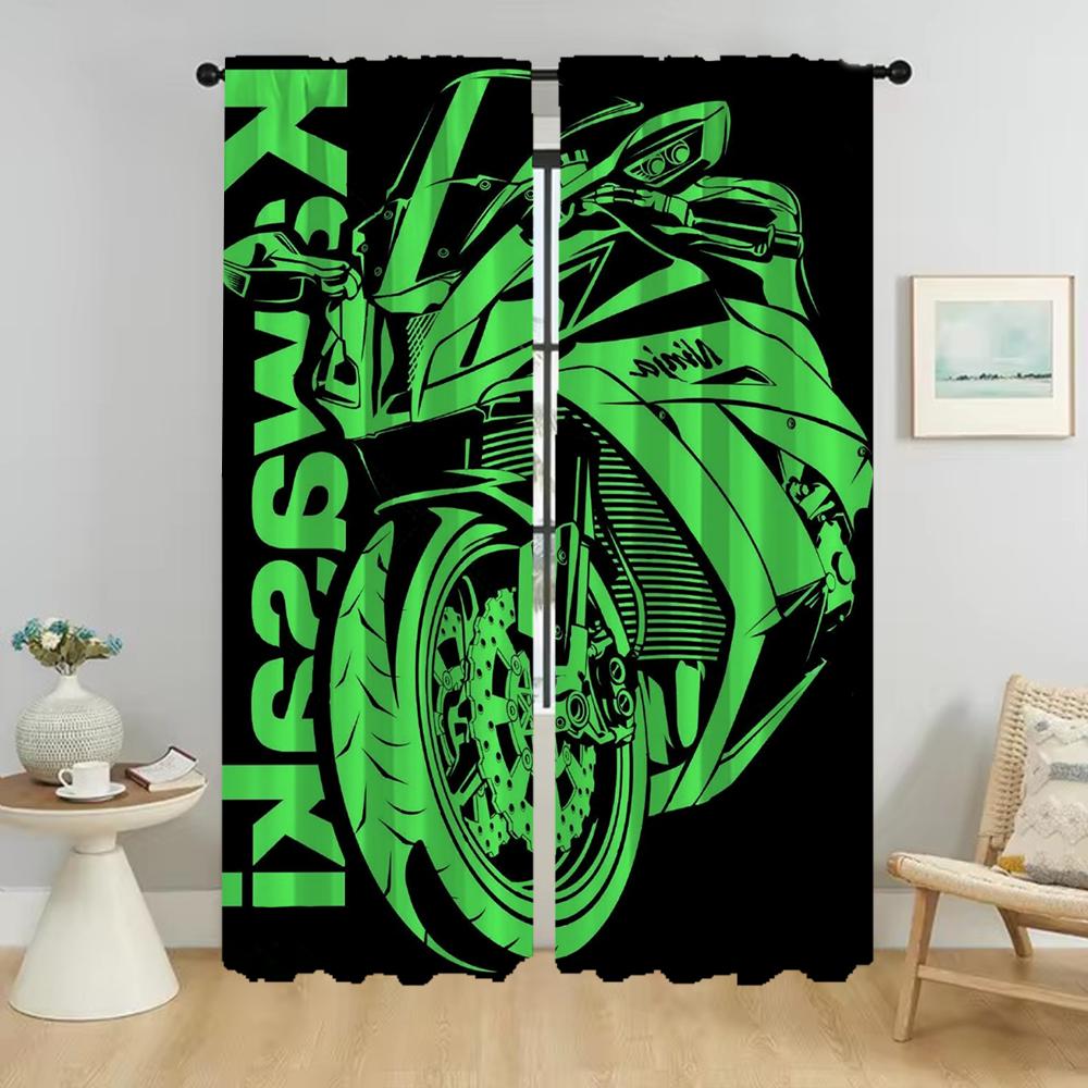 Set Of 2 Shades Kawasakies Tulle Bedroom Curtains Living Room Home Interior Window Curtain Partition Blackout Polyester Ideal For Sitting W100*H130(CM)-Rod Pocket&2PCS
Set Of 2 Shades Kawasakies Tulle Bedroom Curtains Living Room Home Interior Window Curtain Partition Blackout Polyester Ideal For Sitting W100*H130(CM)-Rod Pocket&2PCS