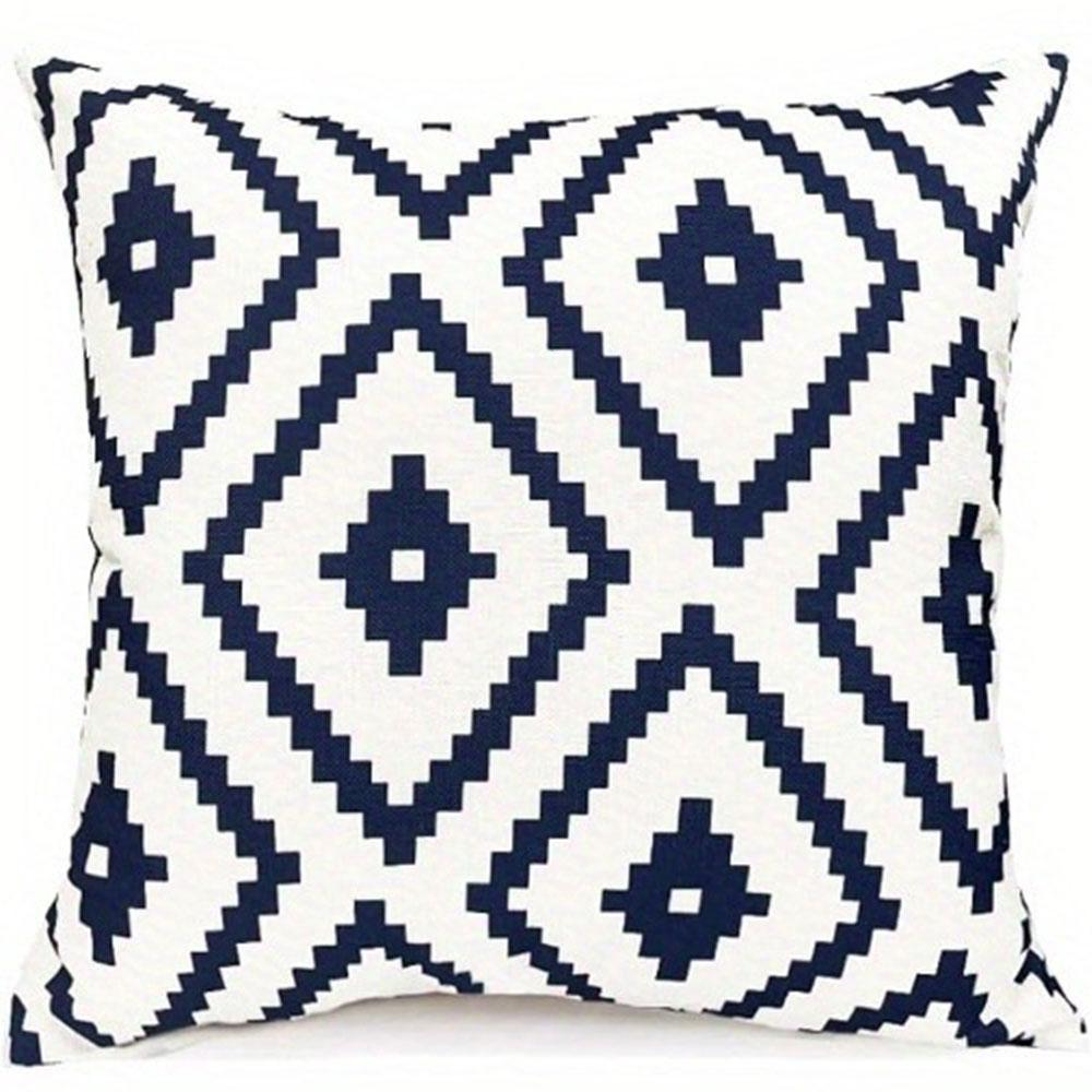 Blue White Geometric Rhythms Sweet WordsCover Bedroom Sofa Decoration Polyester Cushion Cover with Zipper 16x16Inch
Blue White Geometric Rhythms Sweet WordsCover Bedroom Sofa Decoration Polyester Cushion Cover with Zipper 16x16Inch