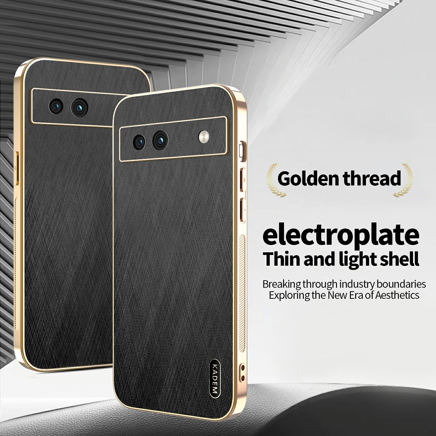 KADEM For Google Pixel 7a Case Electroplating Silk Texture PU+TPU Phone Back Cover Gold
KADEM For Google Pixel 7a Case Electroplating Silk Texture PU+TPU Phone Back Cover Gold