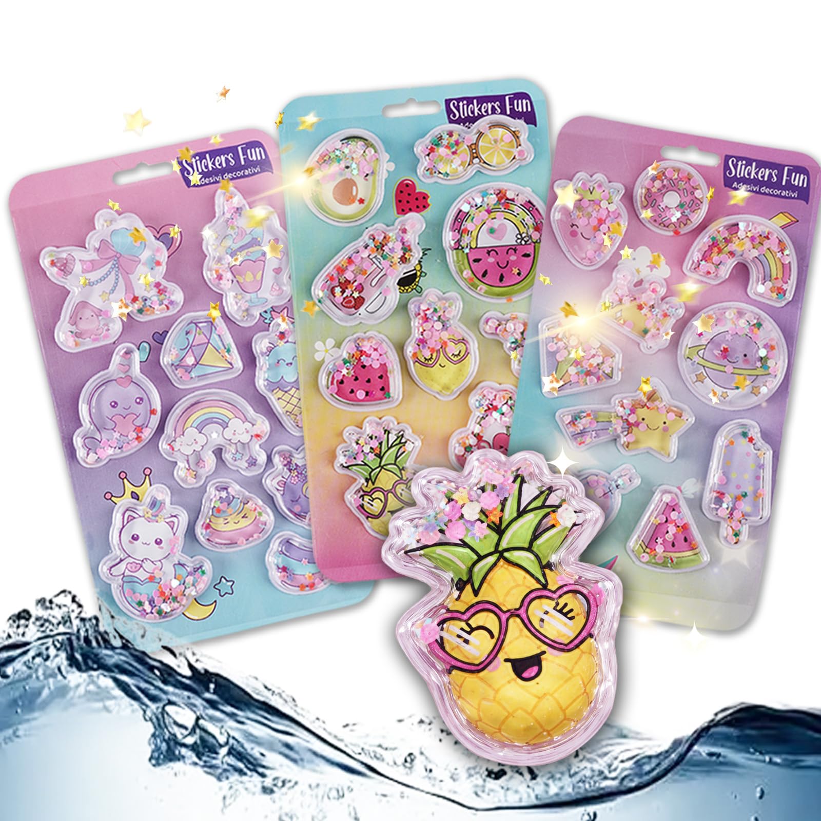 Yoshikii 3 Sheets Water Stickers 3D Puffy Design Reusable Water-Included Soft Touch Animal Motifs Children s Gift for School Entrance Birthday Rewards
Yoshikii 3 Sheets Water Stickers 3D Puffy Design Reusable Water-Included Soft Touch Animal Motifs Children s Gift for School Entrance Birthday Rewards