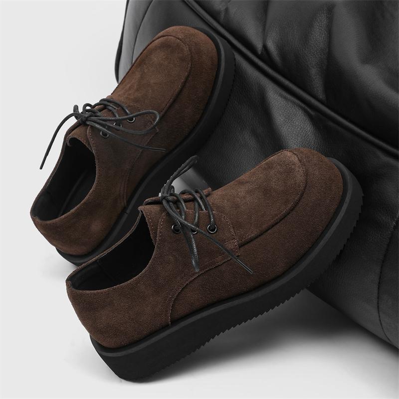 Couple Fashi Big Head Derby Business Thick Bottom Height Increasing Anti Slip Breathable Casual Commuter Shoes 46 коричневий
Couple Fashi Big Head Derby Business Thick Bottom Height Increasing Anti Slip Breathable Casual Commuter Shoes 46 коричневий