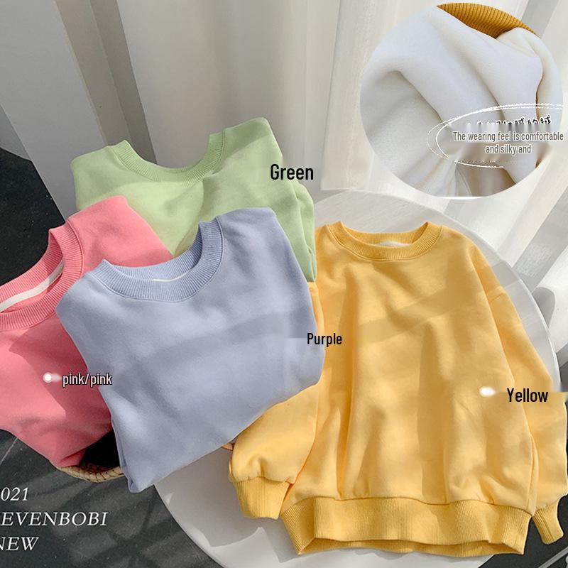 Kids Solid Color Sweatshirts for Heat Transfer Printing, Unisex, 2021 New Style, Round Neck 90 cm чорний
Kids Solid Color Sweatshirts for Heat Transfer Printing, Unisex, 2021 New Style, Round Neck 90 cm чорний