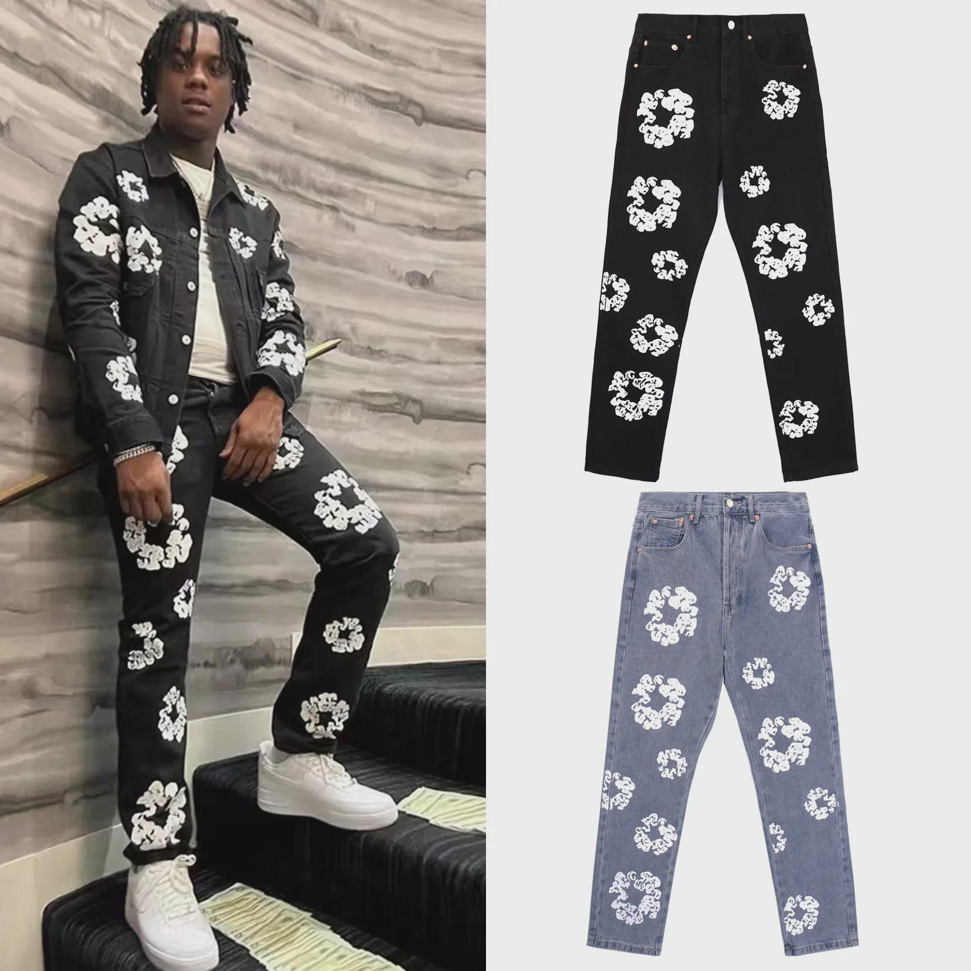 Джинсы с принтом Kanye Kapok от INS American High Street — модные повседневные брюки унисекс 36
Джинсы с принтом Kanye Kapok от INS American High Street — модные повседневные брюки унисекс 36