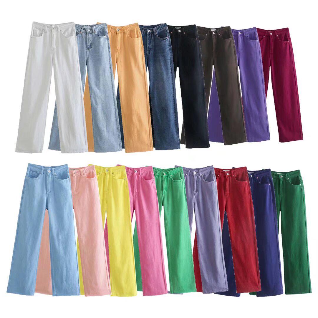 European & American French Design Women s High-Waisted Colored Straight-Leg Jeans - Versatile, Casual, Elegant Small
European & American French Design Women s High-Waisted Colored Straight-Leg Jeans - Versatile, Casual, Elegant Small
