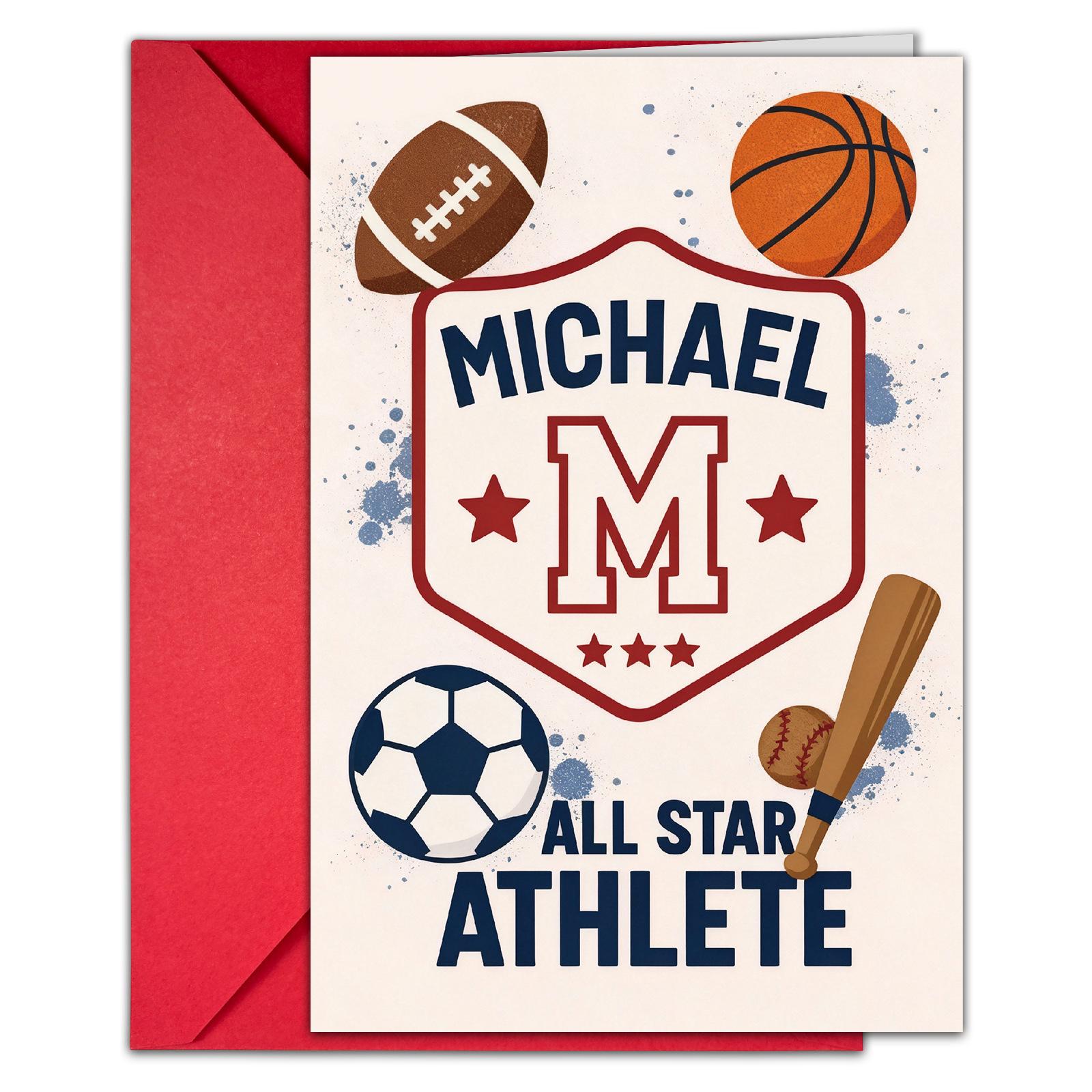 1 Sports Event Exclusive Ball Sports Greeting Card Envelope Set 10 Sets Of Starting Batch Athlete Fuel Card T020402201
1 Sports Event Exclusive Ball Sports Greeting Card Envelope Set 10 Sets Of Starting Batch Athlete Fuel Card T020402201