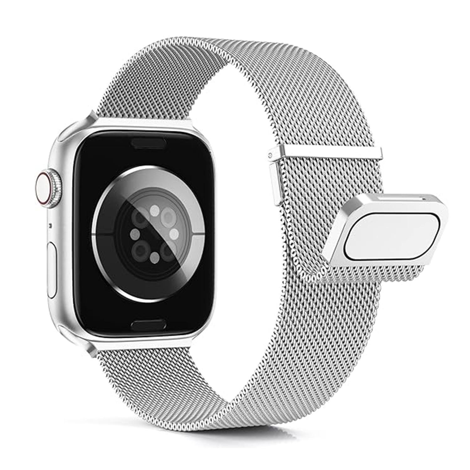 For Apple Watch 10 46mm/Ultra 2/Ultra 49mm/9 8 7 45mm/SE (2023) SE (2022) SE 6 5 4 44mm/3 2 1 42mm Magnetic Watch Strap Silver
For Apple Watch 10 46mm/Ultra 2/Ultra 49mm/9 8 7 45mm/SE (2023) SE (2022) SE 6 5 4 44mm/3 2 1 42mm Magnetic Watch Strap Silver