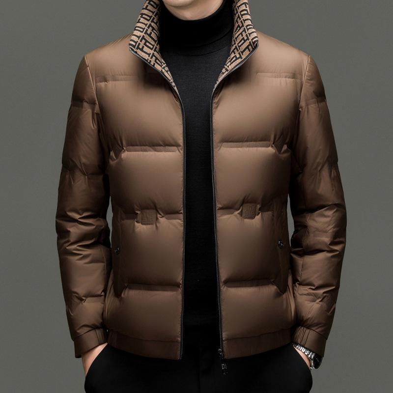 Men s Stylish Short Stand-Up Collar White Duck Down Jacket for Winter 2XL кавовий
Men s Stylish Short Stand-Up Collar White Duck Down Jacket for Winter 2XL кавовий