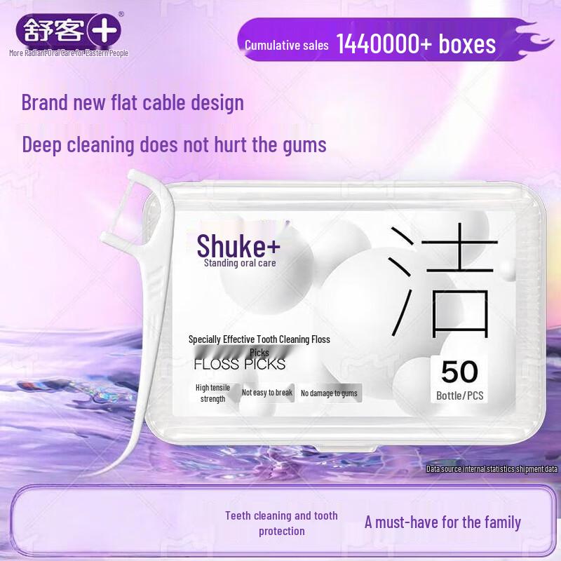 Shuke Specialized Dental Floss Picks, 50 Count
Shuke Specialized Dental Floss Picks, 50 Count