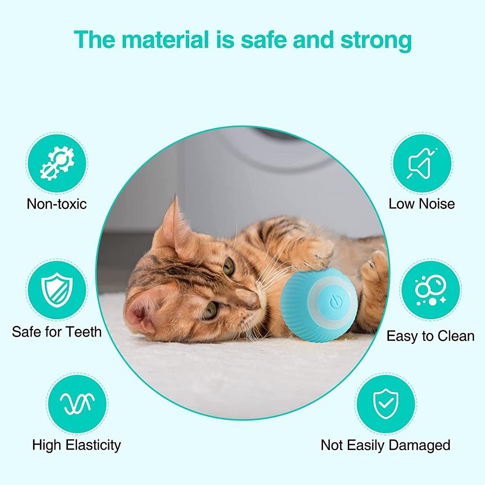New Electric Cat Ball Toys Auto Rolling Smart Dog Toys For Pet Training Self-Moving
New Electric Cat Ball Toys Auto Rolling Smart Dog Toys For Pet Training Self-Moving