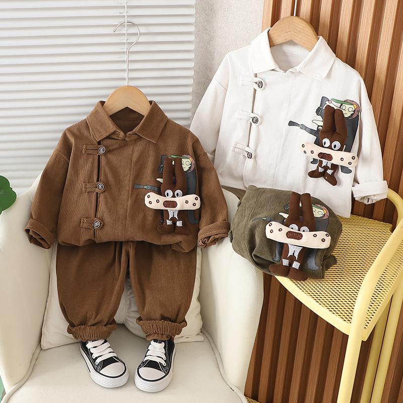 Spring And Autumn 0-4 Year Old Cartoon Three-dimensional Rabbit Corduroy Set 90 off білий колір
Spring And Autumn 0-4 Year Old Cartoon Three-dimensional Rabbit Corduroy Set 90 off білий колір