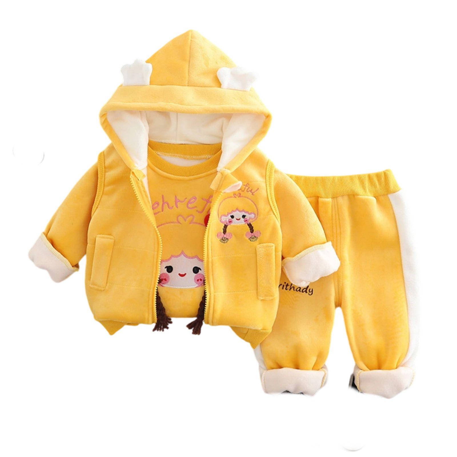 Kids Casual Long-Sleeve Set, Comfortable Daily Wear Outfits 90 жовтий
Kids Casual Long-Sleeve Set, Comfortable Daily Wear Outfits 90 жовтий