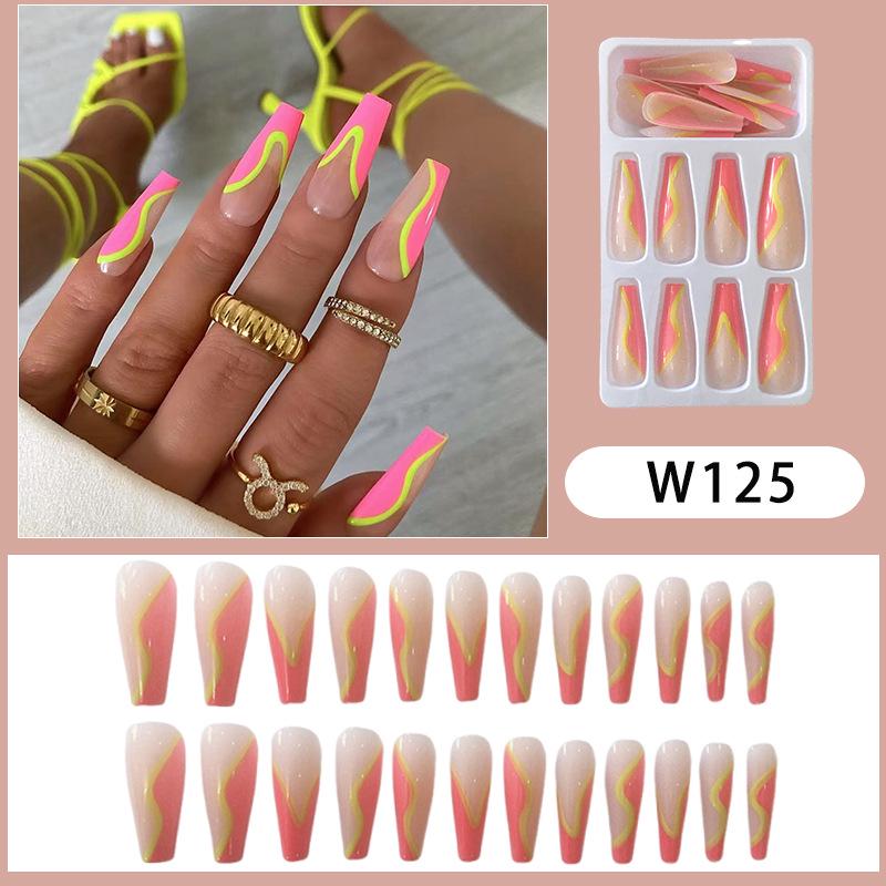 Розовые и белые носимые накладные ногти балерины
Розовые и белые носимые накладные ногти балерины