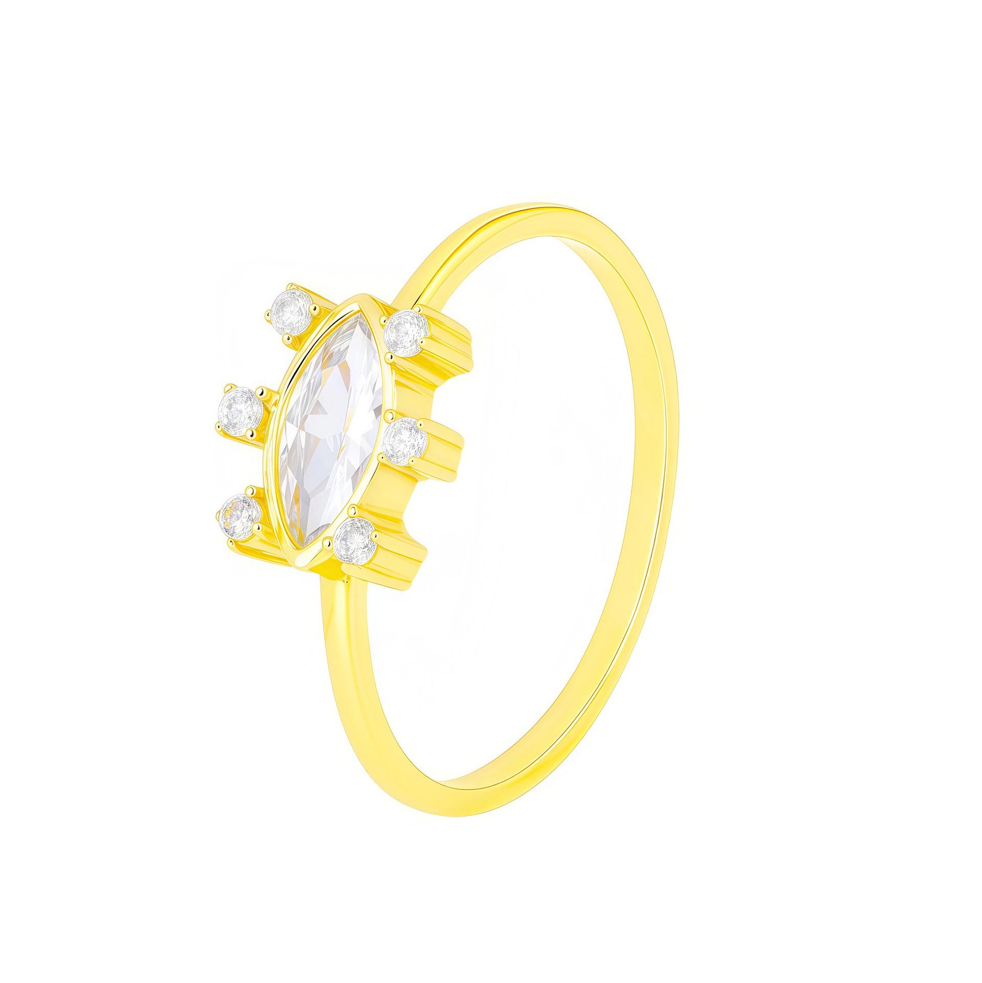 Marquise Multi-Zircon Women s Ring: Elegant, Versatile European & American Design Size 6
Marquise Multi-Zircon Women s Ring: Elegant, Versatile European & American Design Size 6