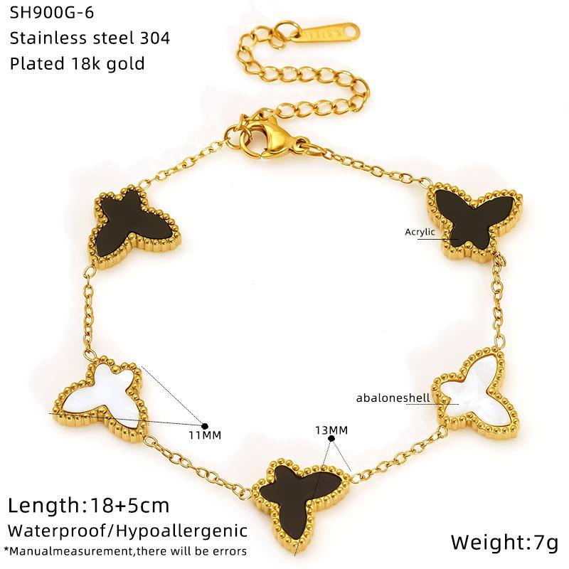 Stainless Steel Butterfly Bracelet Women S Golden Wind Simple High-End Jewelry
Stainless Steel Butterfly Bracelet Women S Golden Wind Simple High-End Jewelry