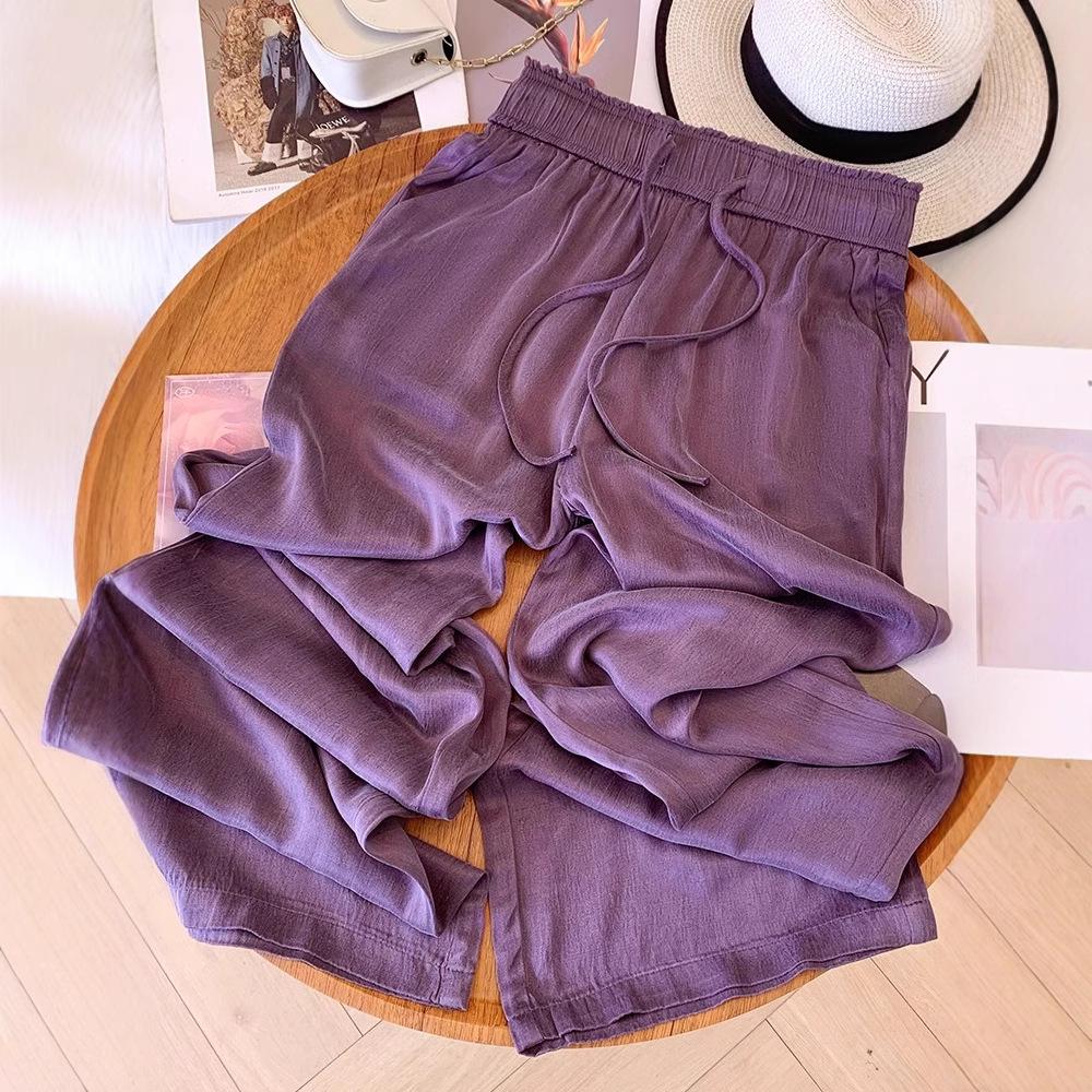 Women s Purple Ice Silk Wide-Leg Pants, Summer 2025, Cool Draped Straight-Leg Style 2XL (125-135 jin)
Women s Purple Ice Silk Wide-Leg Pants, Summer 2025, Cool Draped Straight-Leg Style 2XL (125-135 jin)