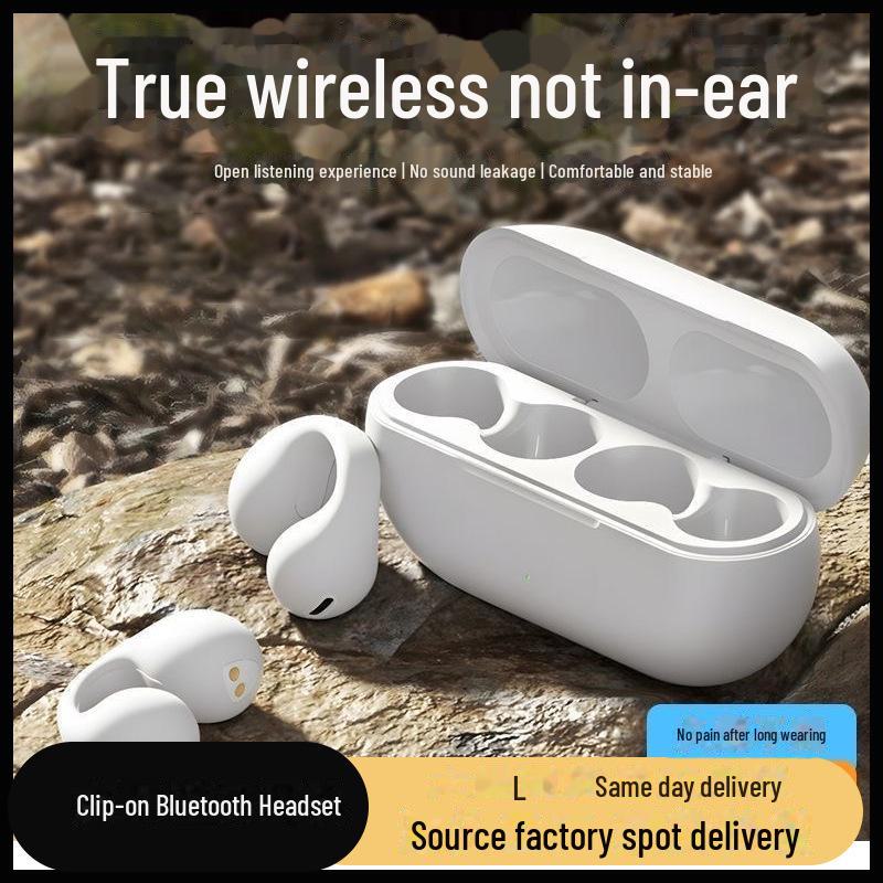 Костная проводимость Bluetooth TWS ушная клипса: Спортивная гарнитура с длительным сроком службы батареи, не вставляемая в ухо 7500 Clip-on чёрный
Костная проводимость Bluetooth TWS ушная клипса: Спортивная гарнитура с длительным сроком службы батареи, не вставляемая в ухо 7500 Clip-on чёрный