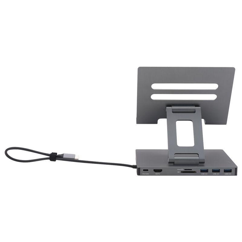 C-Convenient-Docking Station Laptop Stand Aluminum Alloy Multi Port Hub PD USB3.0 Stand SD TF Slot Gigabit Ethernet Docking Stat
C-Convenient-Docking Station Laptop Stand Aluminum Alloy Multi Port Hub PD USB3.0 Stand SD TF Slot Gigabit Ethernet Docking Stat
