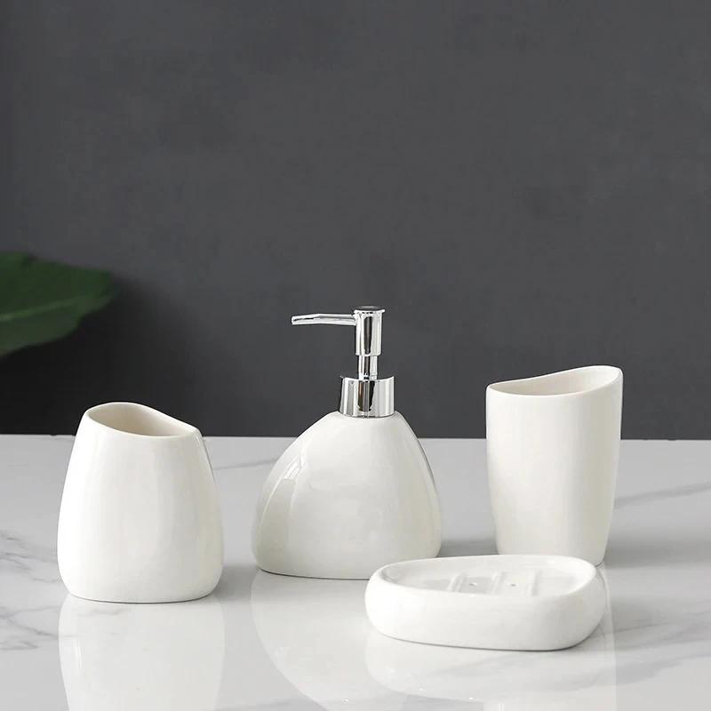 Gold Bathroom Accessory 4 Piece Set with Soap Dispenser Mouthwash Cup Toothbrush Holder and Bathroom Gift
Gold Bathroom Accessory 4 Piece Set with Soap Dispenser Mouthwash Cup Toothbrush Holder and Bathroom Gift
