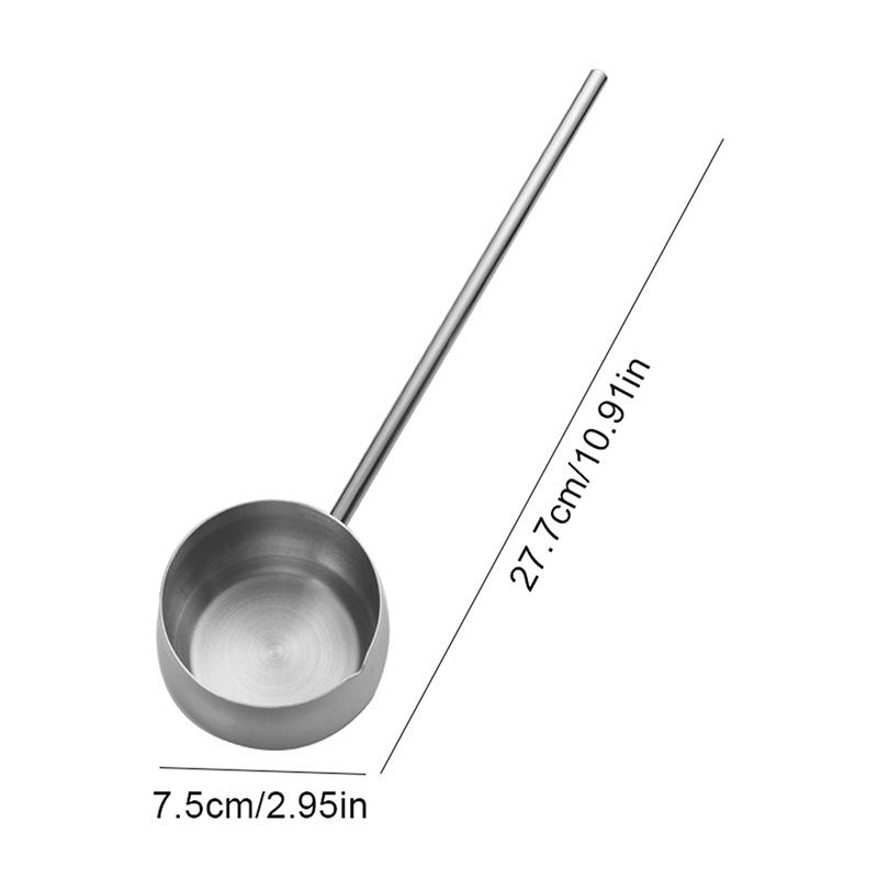 304 Stainless Steel Hot Oil Spoon Long-Handled Extended Handle Soup Spoon Small Size Mini Design Oil Pouring Spoon Kitchen Use
304 Stainless Steel Hot Oil Spoon Long-Handled Extended Handle Soup Spoon Small Size Mini Design Oil Pouring Spoon Kitchen Use