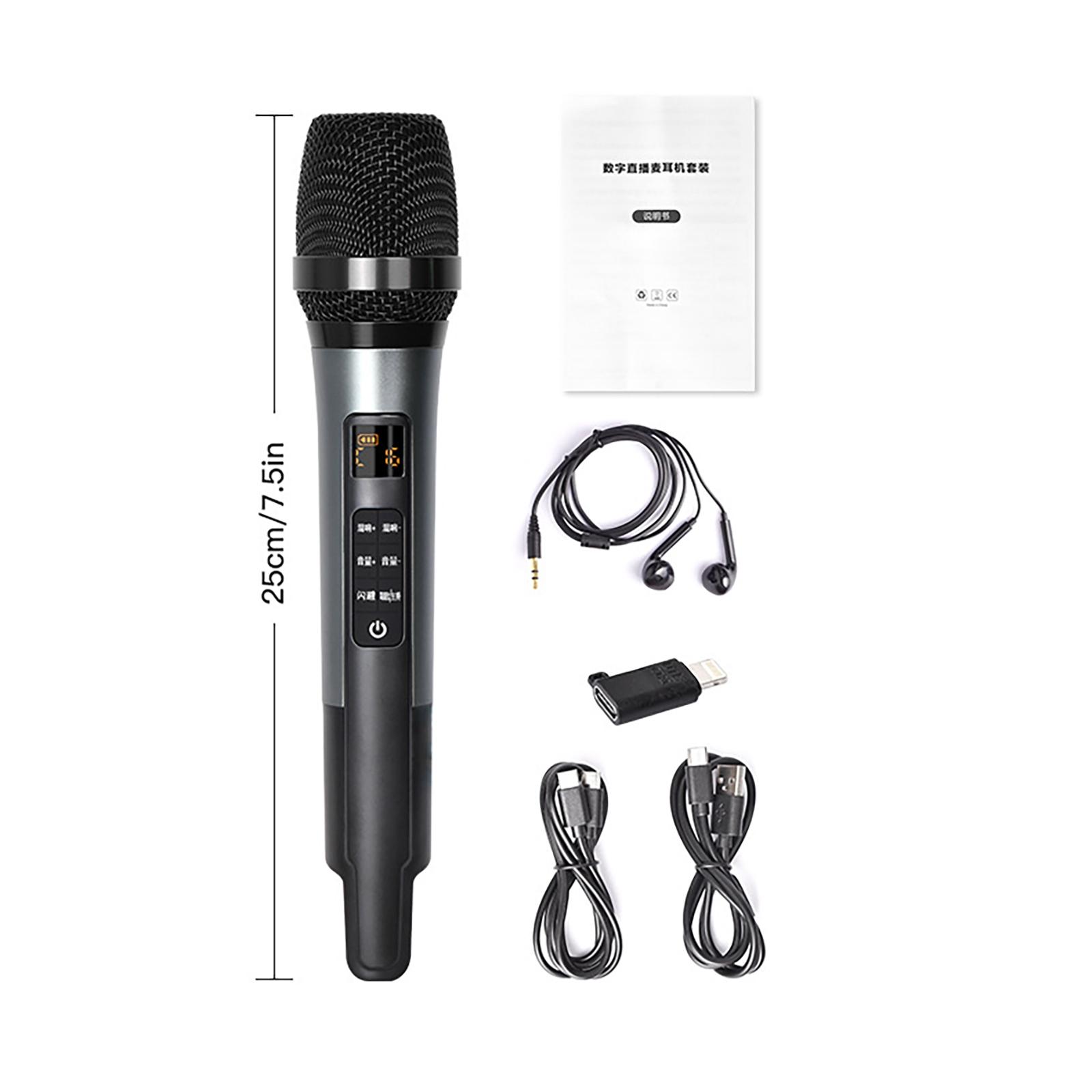 Handheld Sound Card Microphone Singing KTV Home & Outdoor Heart-Shaped Directional Sound Card Integrated Intelligent Microphone чорний
Handheld Sound Card Microphone Singing KTV Home & Outdoor Heart-Shaped Directional Sound Card Integrated Intelligent Microphone чорний