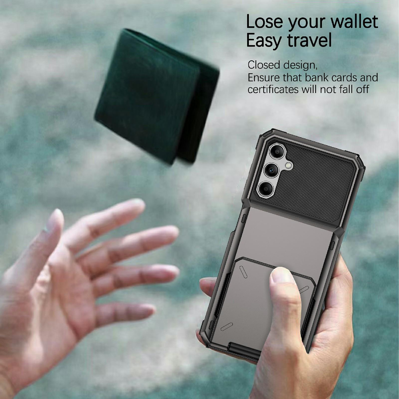 For Samsung Galaxy A34 5G Phone Flip Card Holder TPU+PC Phone Case Protective Shell Black
For Samsung Galaxy A34 5G Phone Flip Card Holder TPU+PC Phone Case Protective Shell Black