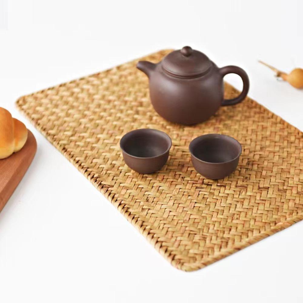 Natural Woven Rattan Table Placemats Heat Resistant Tablecloths Durable Table Mats Kitchenware 38x30cm
Natural Woven Rattan Table Placemats Heat Resistant Tablecloths Durable Table Mats Kitchenware 38x30cm
