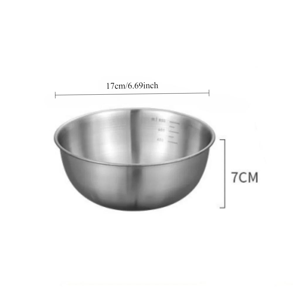 Stainless Steel Bowl Set with Scale for Cooking Baking Food Storage Large Capacity Mixing Bowls for Home Kitchen Essentials
Stainless Steel Bowl Set with Scale for Cooking Baking Food Storage Large Capacity Mixing Bowls for Home Kitchen Essentials