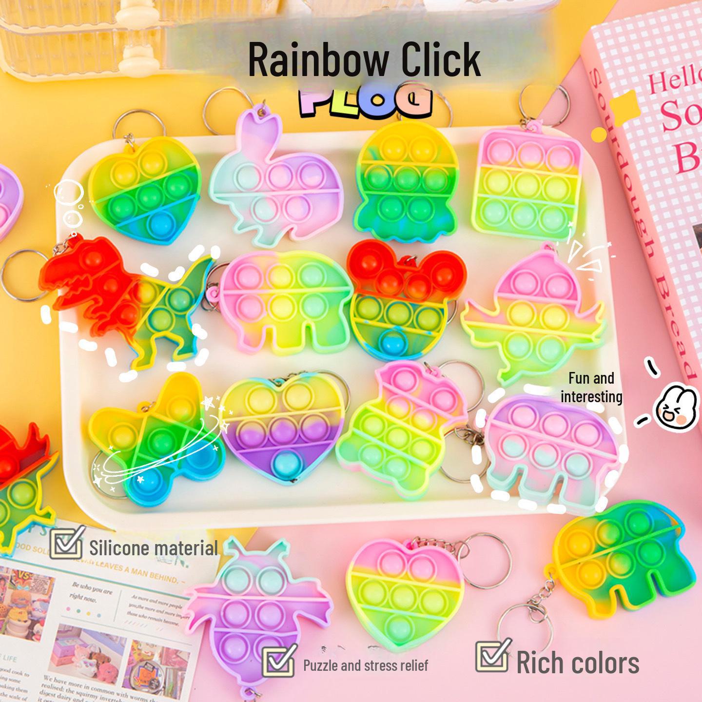 Музичний брелок Rainbow Bubble: Декомпресійна іграшка з дизайном для натискання пальцями Size Hongxiang
Музичний брелок Rainbow Bubble: Декомпресійна іграшка з дизайном для натискання пальцями Size Hongxiang