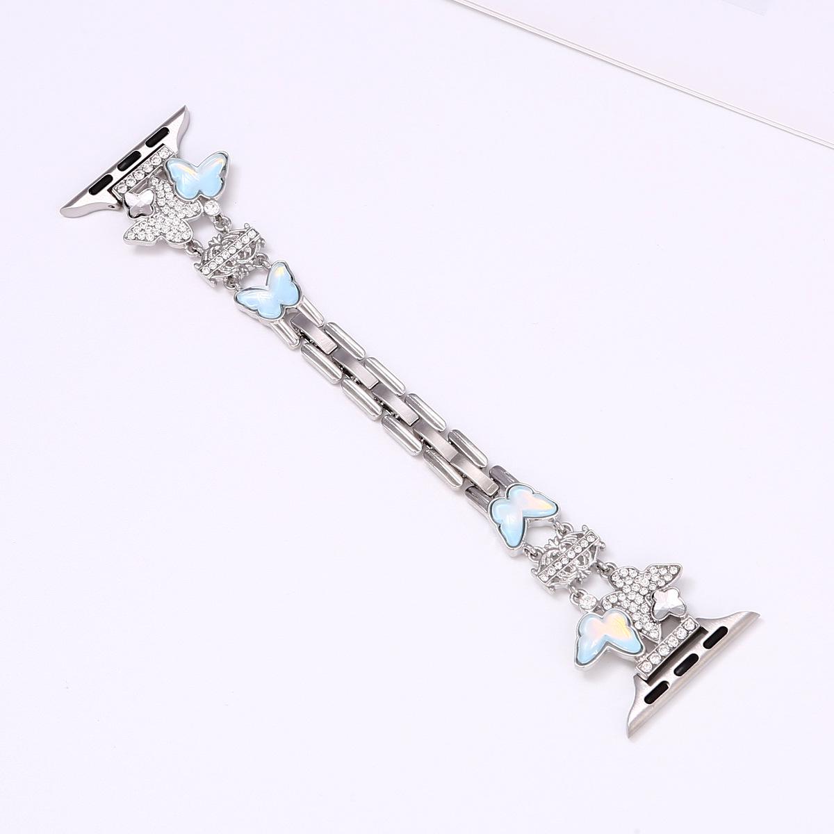 Butterfly Rhinestone Wristband for Apple Watch Series 1-10 Huawei 18MM срібний
Butterfly Rhinestone Wristband for Apple Watch Series 1-10 Huawei 18MM срібний
