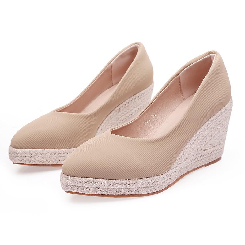 Spring and Autumn new pointedtoed wedged shallowmouth single shoes women s highheeled thicksoled strawwoven hemp ropesoled shoes 42 абрикосовий
Spring and Autumn new pointedtoed wedged shallowmouth single shoes women s highheeled thicksoled strawwoven hemp ropesoled shoes 42 абрикосовий