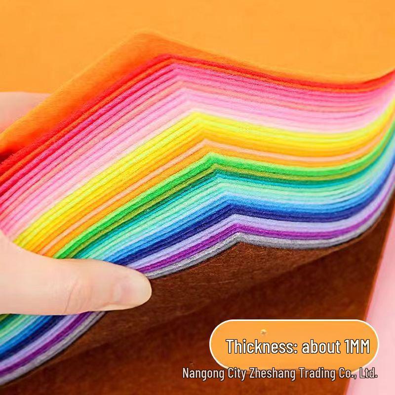 40-Color 1MM Non-Woven Felt Fabric for DIY Crafts and Kids Handmade Projects 10 colors; 10x10CM
40-Color 1MM Non-Woven Felt Fabric for DIY Crafts and Kids Handmade Projects 10 colors; 10x10CM