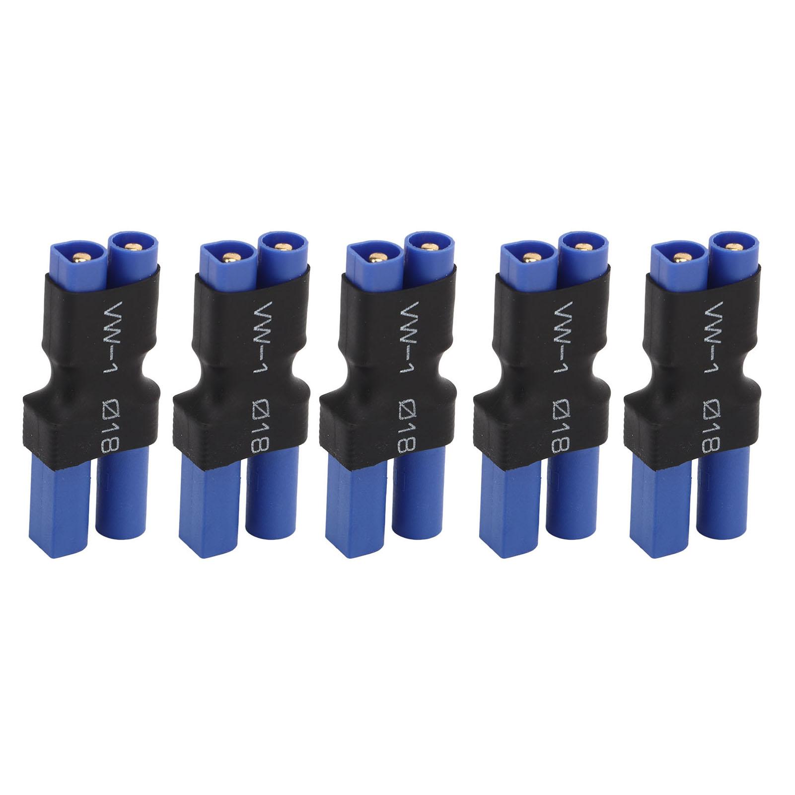 5 PCS EC5 Female to EC3 Male Connector Blue Black Rubber Plastic Copper 10x20x48mm EC5 to EC3
5 PCS EC5 Female to EC3 Male Connector Blue Black Rubber Plastic Copper 10x20x48mm EC5 to EC3