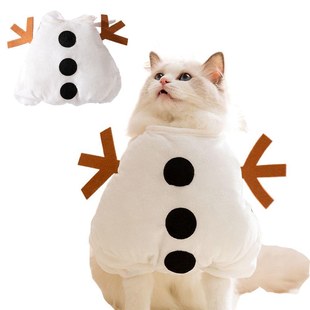 Warm Cat Snowman Costume Comfortable Pet Transformation Costume Christmas Parties XL
Warm Cat Snowman Costume Comfortable Pet Transformation Costume Christmas Parties XL