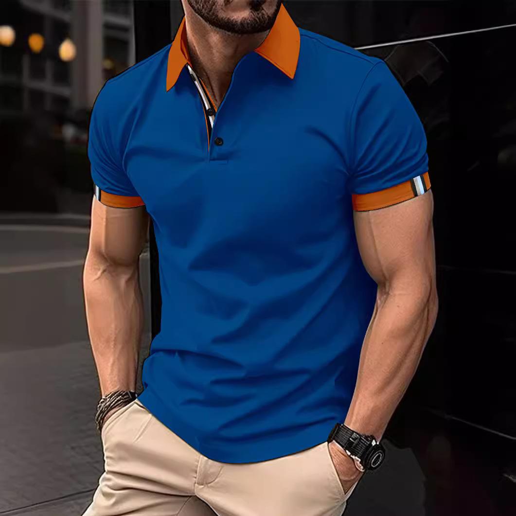 2024 Spring Men s Solid Color Short-Sleeve Polo Shirt Extra Extra Large темно-синього кольору
2024 Spring Men s Solid Color Short-Sleeve Polo Shirt Extra Extra Large темно-синього кольору