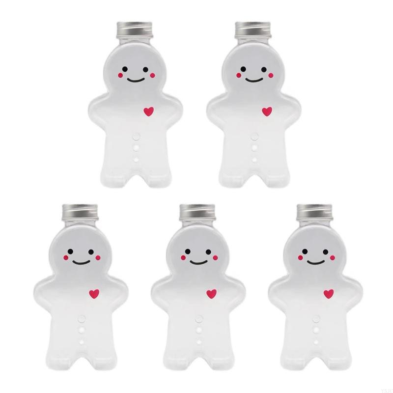 Y5JC 5pcs Gingerbread Man Drinking Cup Plastic Drink Bottle Kitchen Milk Tea Water Bottle Home Couple Christmas Bottles
Y5JC 5pcs Gingerbread Man Drinking Cup Plastic Drink Bottle Kitchen Milk Tea Water Bottle Home Couple Christmas Bottles