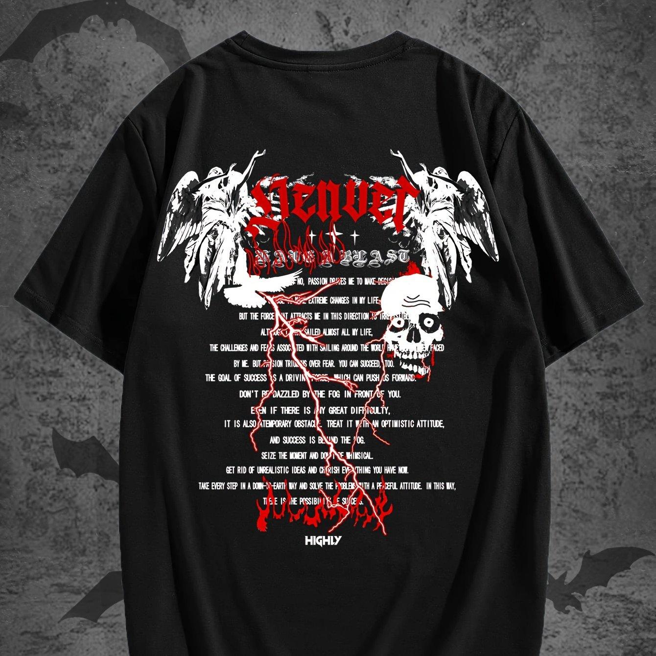 Rebel Spirit, Men s Casual Skull Graphic Tee - Soft Polyester, Crew Neck, Short Sleeve - Perfect for Summer Outings L чёрный
Rebel Spirit, Men s Casual Skull Graphic Tee - Soft Polyester, Crew Neck, Short Sleeve - Perfect for Summer Outings L чёрный