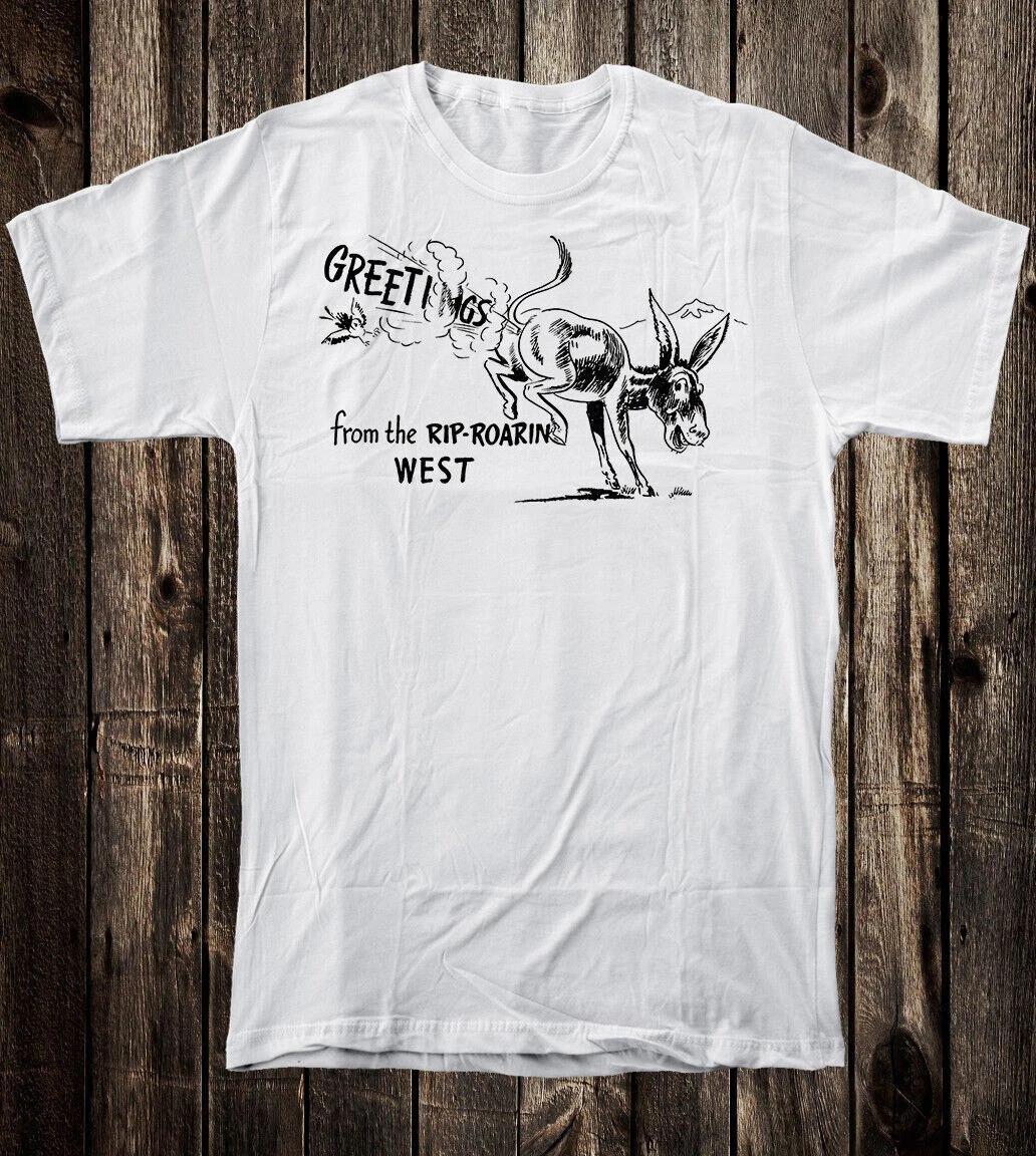 Retro Travel Tee T Shirt Souvenir State Wild Rip Roarin West Jackass Fart L
Retro Travel Tee T Shirt Souvenir State Wild Rip Roarin West Jackass Fart L