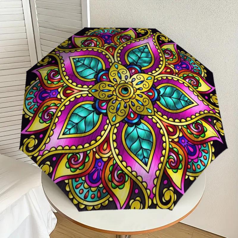 1pc Mandala Art Automatic Folding Umbrella - Compact 8-Rib Design,Perfect Gift for Friends & Family yy250926087
1pc Mandala Art Automatic Folding Umbrella - Compact 8-Rib Design,Perfect Gift for Friends & Family yy250926087