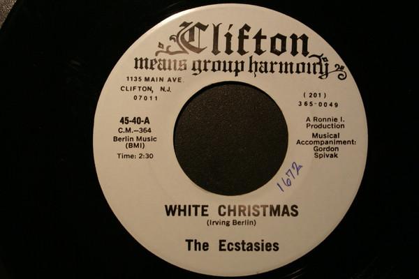 7inch Record ECSTASIES - White Christmas / Silent Night 4540 Clifton Records 1979 US Rock Used
7inch Record ECSTASIES - White Christmas / Silent Night 4540 Clifton Records 1979 US Rock Used