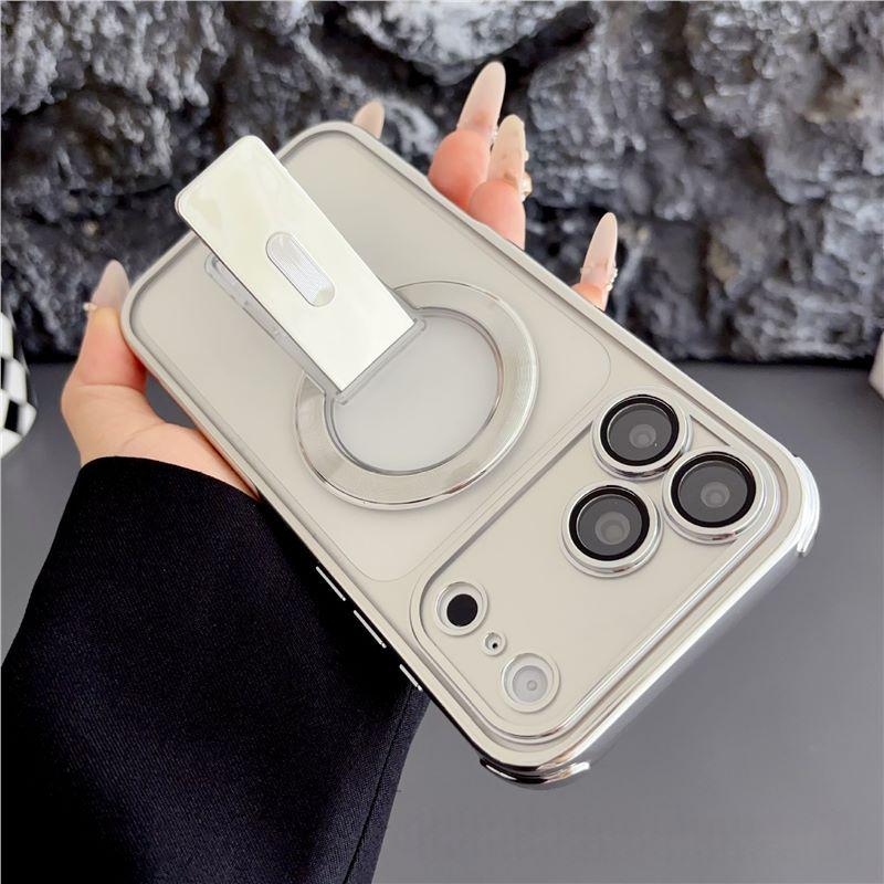 Fits iPhone 17 Pro Max Case: Electroplated Magnetic Stand, Transparent and Anti-Fall Protective Design for iPhone 16. iPhone 17
Fits iPhone 17 Pro Max Case: Electroplated Magnetic Stand, Transparent and Anti-Fall Protective Design for iPhone 16. iPhone 17