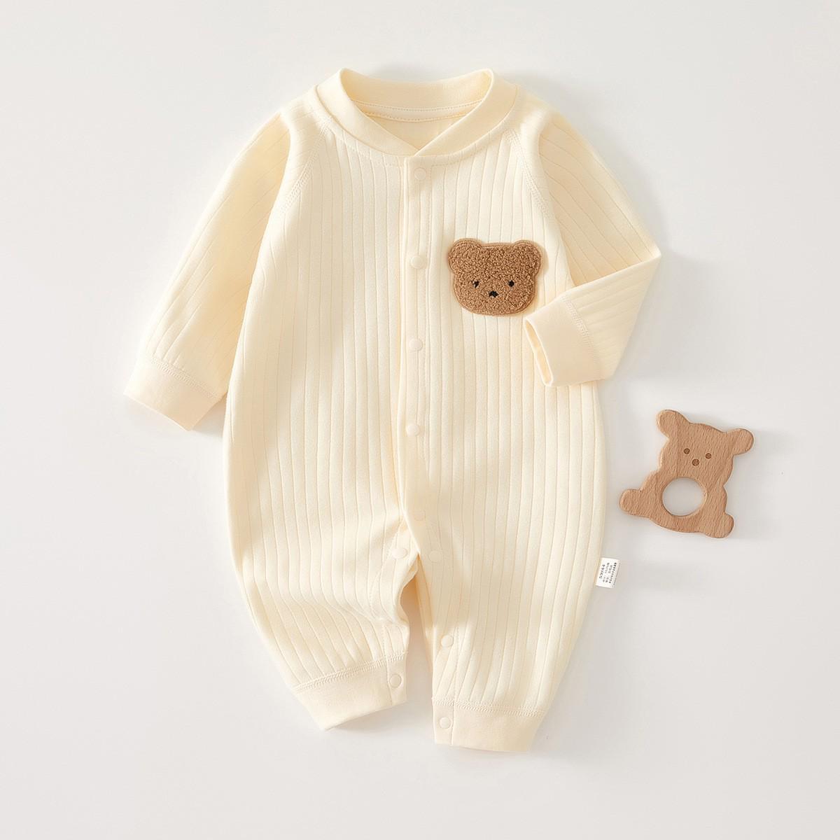 Autumn/Winter Pure Cotton Baby Romper – Long Sleeve Boneless Newborn Onesie for Spring Size 73
Autumn/Winter Pure Cotton Baby Romper – Long Sleeve Boneless Newborn Onesie for Spring Size 73