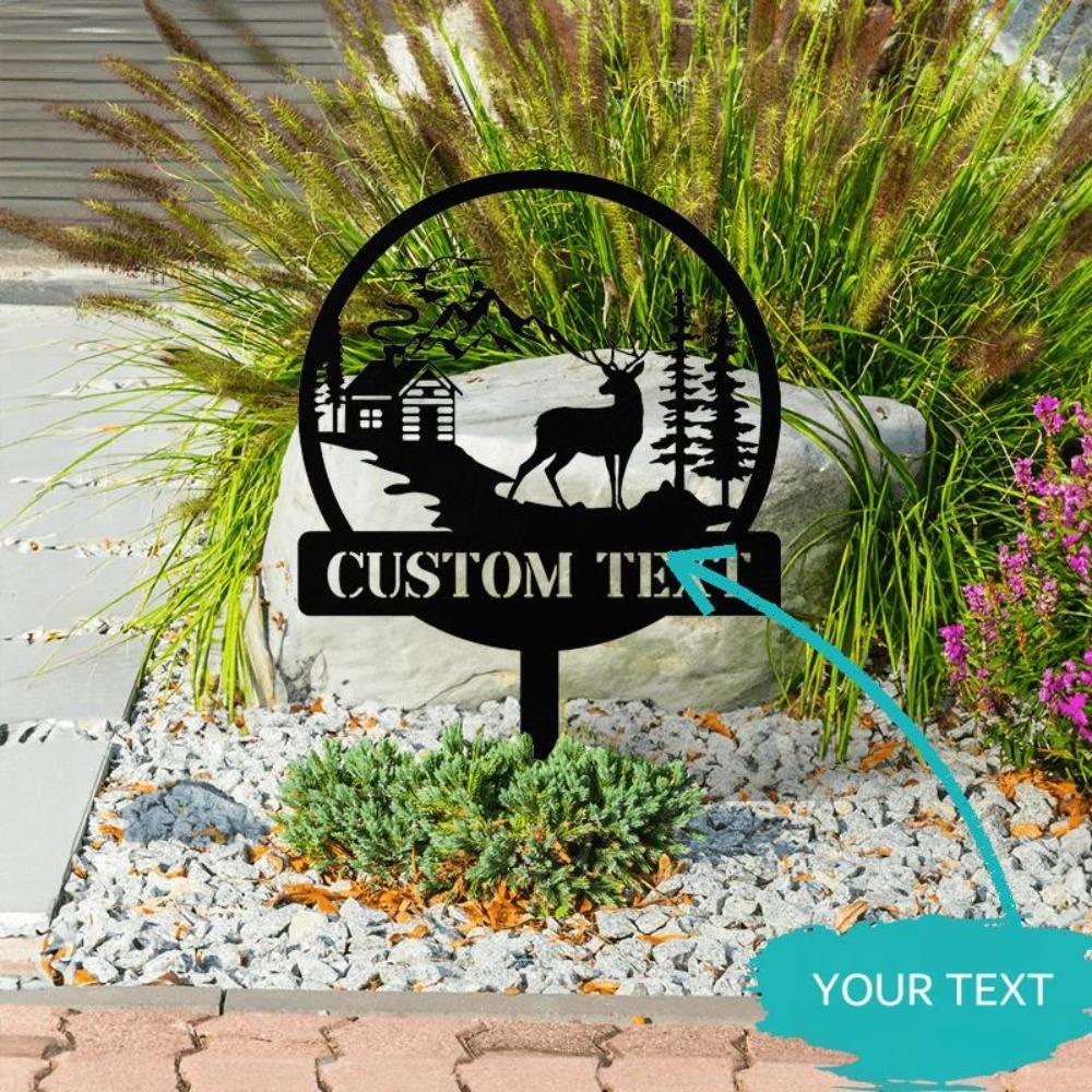 Customizable Metal Deer Welcome Sign Rustic Outdoor Decor Mountain Pine Scenes Black Garden Stake Housewarming Gift 16inch/40cm
Customizable Metal Deer Welcome Sign Rustic Outdoor Decor Mountain Pine Scenes Black Garden Stake Housewarming Gift 16inch/40cm