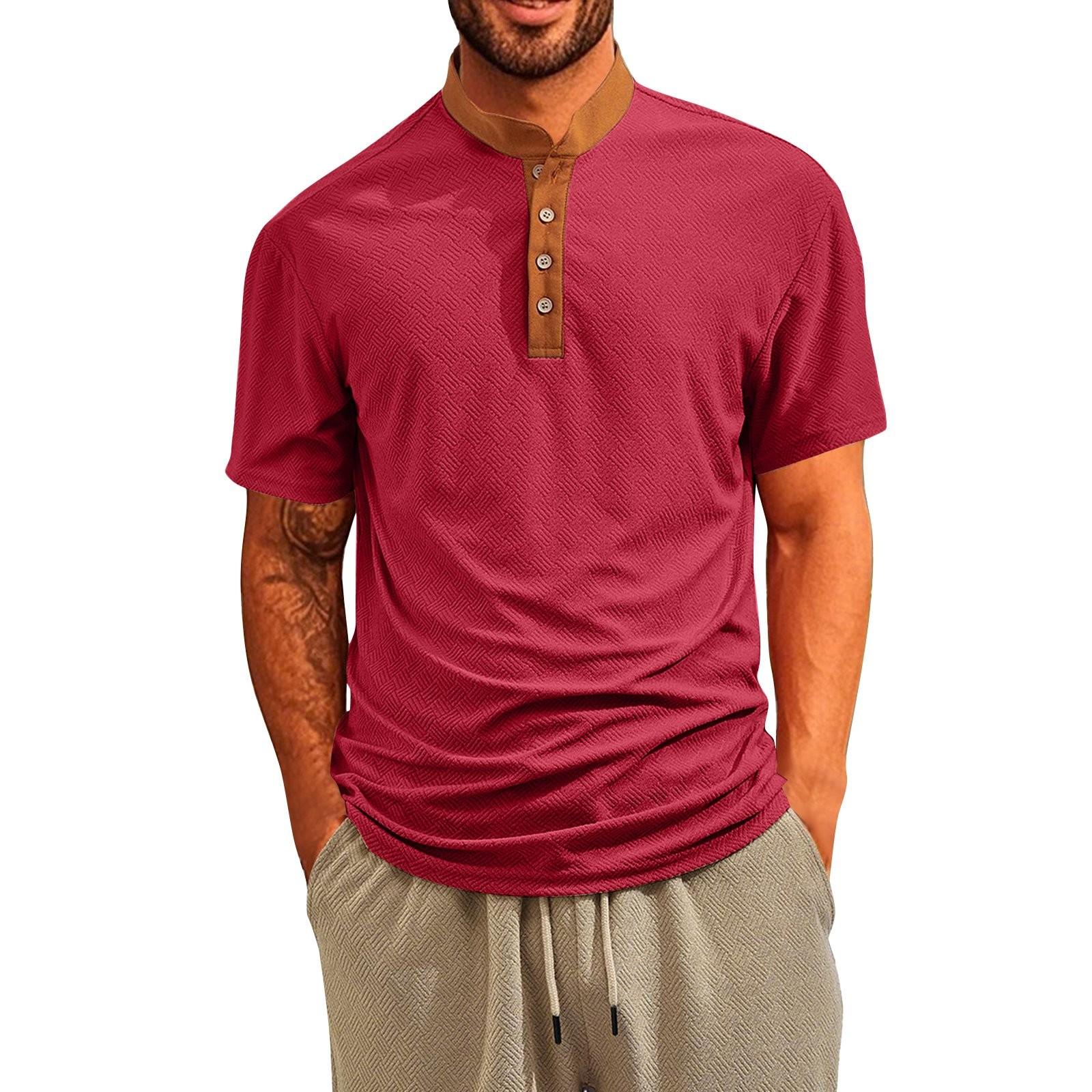 Мужская летняя рубашка свободного покроя с коротким рукавом из дышащего материала с пуговицами для полотенец L винный
Мужская летняя рубашка свободного покроя с коротким рукавом из дышащего материала с пуговицами для полотенец L винный