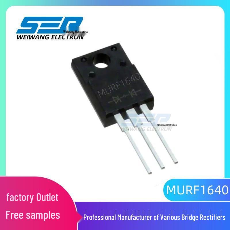 SEP MURF1640CT MUR1640FCT TO-220F 16A 400V Fast Recovery Diode
SEP MURF1640CT MUR1640FCT TO-220F 16A 400V Fast Recovery Diode
